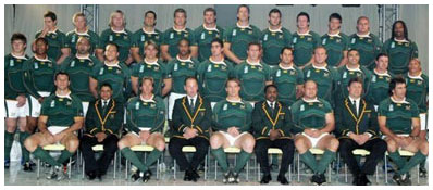 Springbok RWC Squad